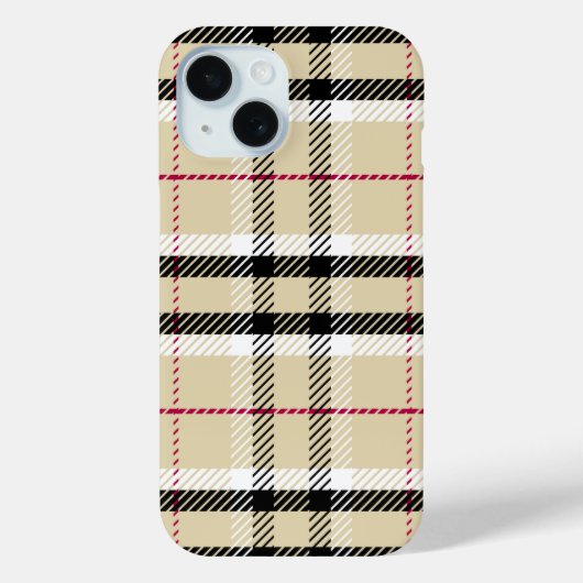 iPhoneクラシックケース「プレイドパターン」 Case-Mate iPhoneケース (裏面)