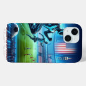 Iphoneケースでロボットサッカー! Case-Mate iPhoneケース (裏面 (横))