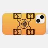 iPhoneケースとインターネットロゴ Case-Mate iPhoneケース (裏面 (横))