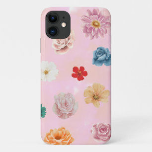 iPhoneケースのソフトフローラデザイン iPhone 11 ケース