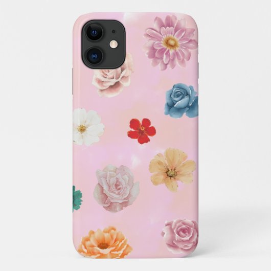 iPhoneケースのソフトフローラデザイン Case-Mate iPhoneケース (裏面)
