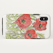 iPhoneケースのポピーデザイン Case-Mate iPhoneケース (裏面(横))