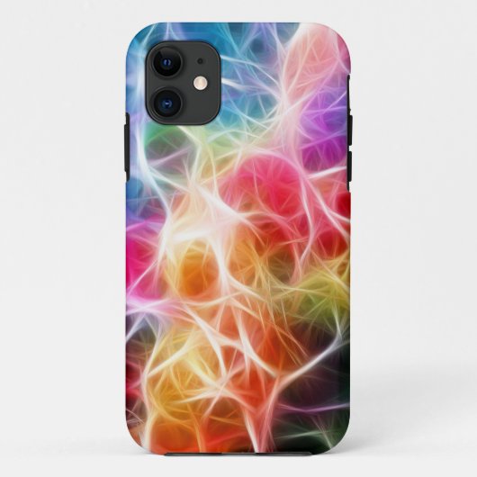 iPhoneケースカラフルライトピンクグリーンネット Case-Mate iPhoneケース (裏面)