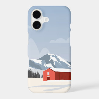iPhoneケースデザイン: スウェーデン、冬の風景