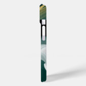 iPhoneケーストレンド抽象芸術アート白黒緑 Case-Mate iPhoneケース (裏面 / 左)