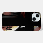 iPhoneケーストレンド抽象芸術白黒粉末 Case-Mate iPhoneケース (裏面 (横))