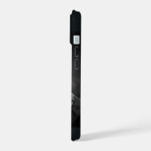 IPhoneケースパーソナライズされたブラック |忍者ハスキー iPhone 15ケース (左側面)