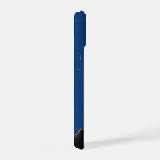 IPhoneケースブルーパーソナライズされた忍者ハスキー iPhone 15ケース (右側面)