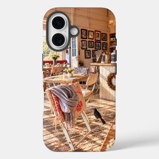 iPhoneケースメイト - カフェプリント Case-Mate iPhoneケース (裏面)
