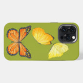 iPhoneケース上の蝶(A) iPhoneケース (裏面横)