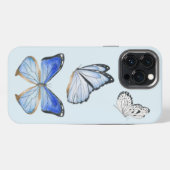 iPhoneケース上の蝶(B) iPhoneケース (裏面横)