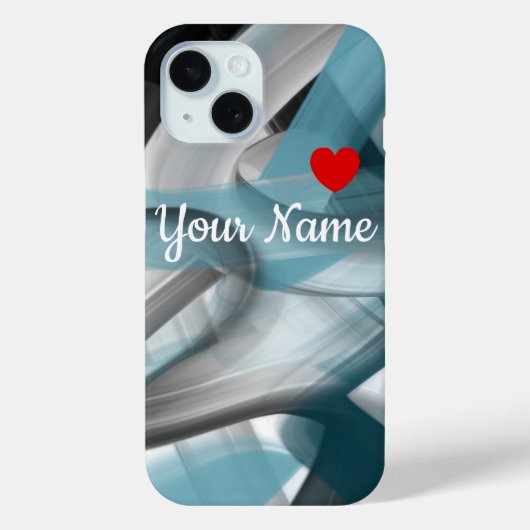 iPhoneケース傾向分析抽象芸術ブルー海 Case-Mate iPhoneケース (裏面)