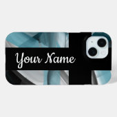 iPhoneケース傾向分析抽象芸術ブルー海 Case-Mate iPhoneケース (裏面 (横))