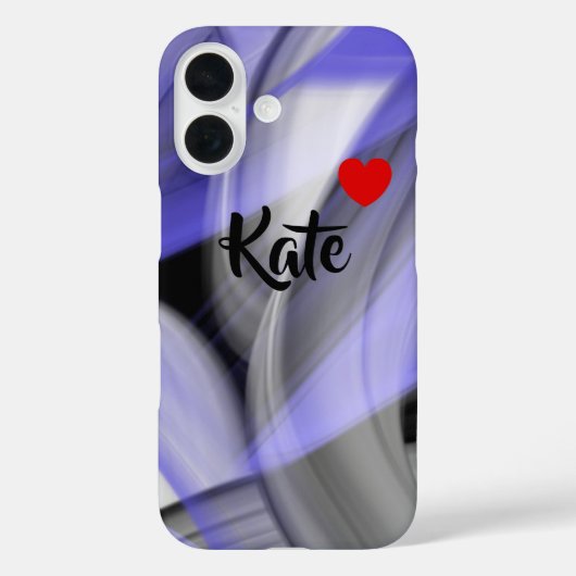 iPhoneケース傾向型抽象芸術ラベンダーバイオレット Case-Mate iPhoneケース (裏面)