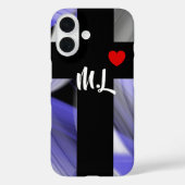 iPhoneケース傾向型抽象芸術ラベンダーバイオレット Case-Mate iPhoneケース (裏面)