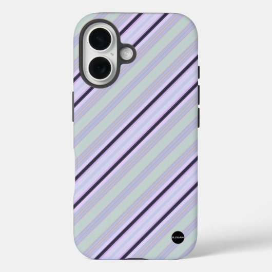 Iphoneケース垂直ストライプピンクHAMbWG Case-Mate iPhoneケース (裏面)