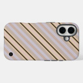 Iphoneケース垂直ストライプ黄色HAMbWG Case-Mate iPhoneケース (裏面 (横))