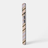 Iphoneケース垂直ストライプ黄色HAMbWG iPhone 16ケース (左側面)
