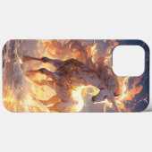 iPhoneケース希少馬金ゴールド印刷 Case-Mate iPhoneケース (裏面 (横))