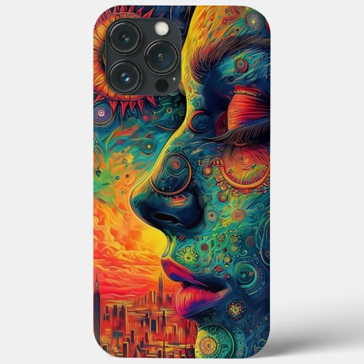 iPhoneケース数々のガールカラー絵画ズ Case-Mate iPhoneケース (裏面)