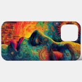 iPhoneケース数々のガールカラー絵画ズ Case-Mate iPhoneケース (裏面 (横))