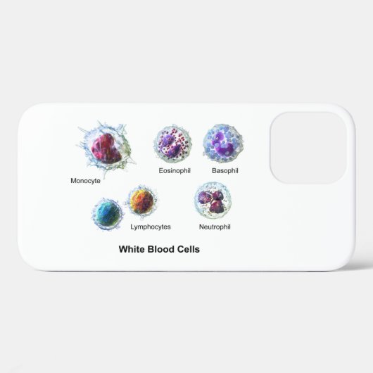 iPhoneケース白血球図 Case-Mate iPhoneケース (裏面 (横))