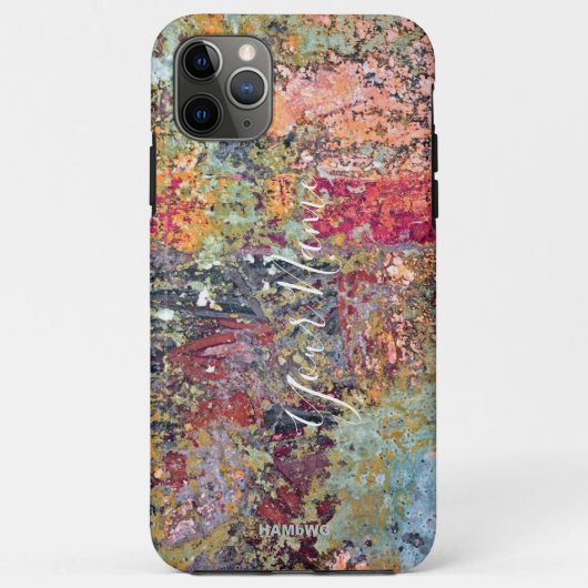 iPhoneケース絵を描（ばちゃばちゃ）跳ねるルックピーチHAMbWG Case-Mate iPhoneケース (裏面)