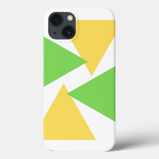 iPhoneケース黄色い緑の三角形 Case-Mate iPhoneケース (裏面)