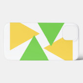 iPhoneケース黄色い緑の三角形 Case-Mate iPhoneケース (裏面 (横))