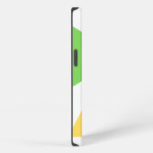 iPhoneケース黄色い緑の三角形 iPhoneケース (右側面)
