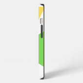 iPhoneケース黄色い緑の三角形 iPhoneケース (左側面)