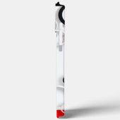 iPhoneケース黒、白、赤のカラフル円 Case-Mate iPhoneケース (裏面 / 左)