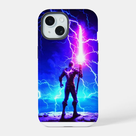 iPhoneケース15サンダー効果 iPhone 15ケース (裏面)