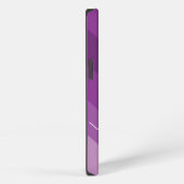iPhoneケース5紫の対角線ストライプカスタム iPhoneケース (右側面)