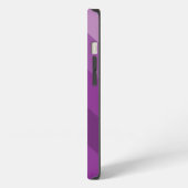 iPhoneケース5紫の対角線ストライプカスタム iPhoneケース (左側面)