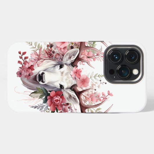 🦌📱 iPhoneケース：トナカイ版📱🦌 iPhoneケース (裏面横)