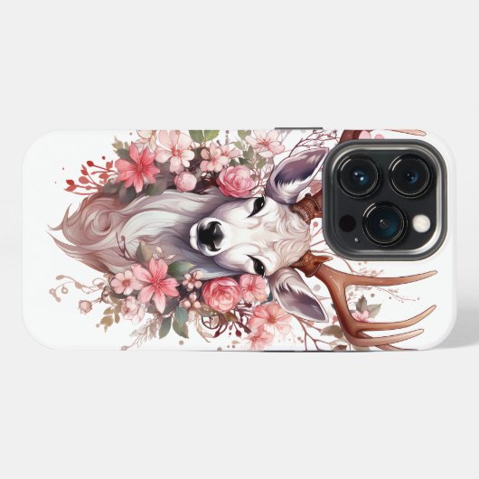 🦌📱 iPhoneケース：トナカイ版📱🦌 iPhoneケース (裏面横)