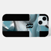 iPhoneケース トレンド アブストラクト ブルーオーシャン  Case-Mate iPhoneケース (裏面 (横))