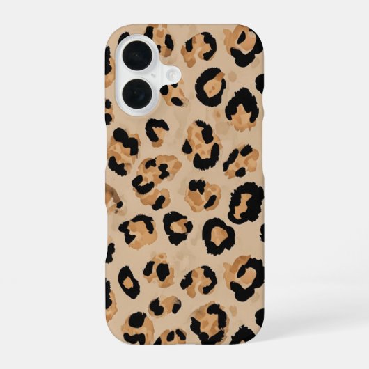 iPhoneケース「ヒョウ柄」 iPhone 16ケース (裏面)