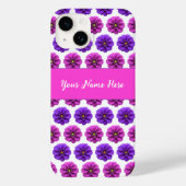 Iphoneケース – ピンクと紫の花 Case-Mate iPhoneケース (裏面)