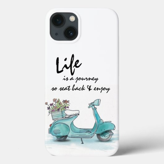 iPhoneケース – フランスの Scooter Life is a journey Case-Mate iPhoneケース (裏面)