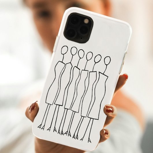 iPhoneケース（手描き女性） iPhoneケース