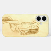 iPhoneケース。東京のアーティストによるBRONZE GIRL Case-Mate iPhoneケース (裏面 (横))