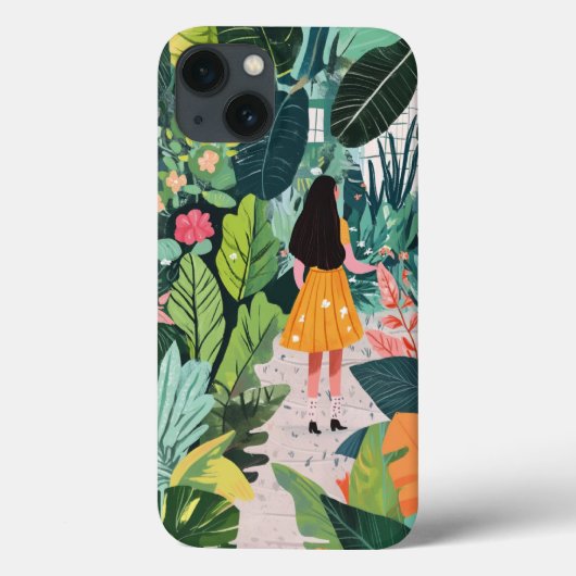 IPhoneケース、植物性デザイン Case-Mate iPhoneケース (裏面)