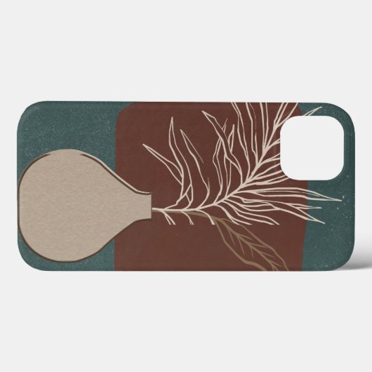 iPhoneケース（緑と茶）  Case-Mate iPhoneケース (裏面 (横))