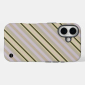 iPhoneケース 縦ストライプ 黄色 HAMbWG Case-Mate iPhoneケース (裏面 (横))
