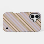 Iphoneケース 縦ストライプ 黄色 HAMbWG iPhone 16ケース (裏面横)