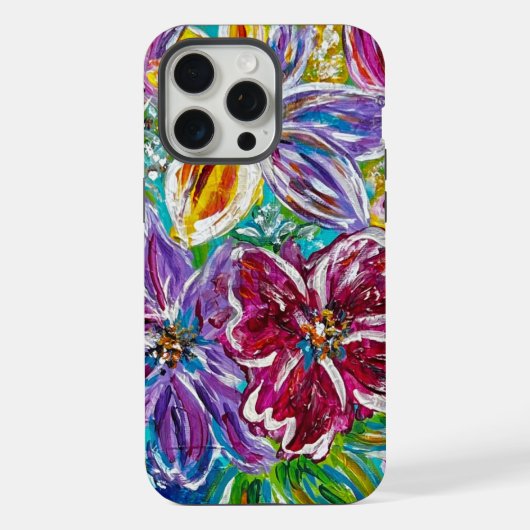 iPhoneケース 花柄 iPhone 15 Pro Maxケース (裏面)