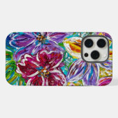 iPhoneケース 花柄 iPhone 15 Pro Maxケース (裏面横)