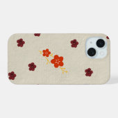 iPhoneケース 花 iPhone 15ケース (裏面横)
